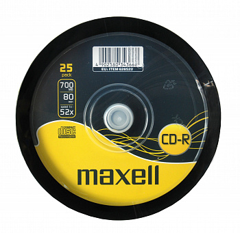 KALAM.KZ - Диск CD-R Maxell 52x700MB. 80мин, шпин.25шт,