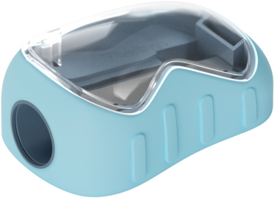 KALAM.KZ - Точилка 1 отверстие, с контейнером, пластик, ассорти "Soft" Berlingo