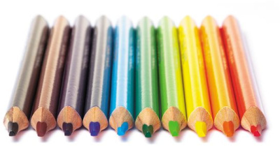 KALAM.KZ - Карандаши "Hatber", 10 цветов, серия "Jumbo", с точилкой, в картонной упаковке