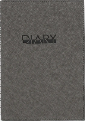 Ежедневник А5, недатир, 192л, иск.кожа, Today, евроспираль, клетка, карман для ручки, серый, Эксмо