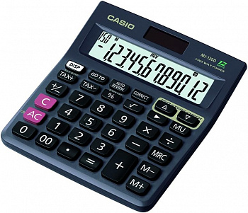 KALAM.KZ - Калькулятор 12 разрядов, 28,6 x 126,5 x 148мм, черный CASIO MJ-120DPLUS-W-EP