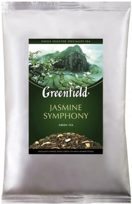 Чай зеленый листовой, 250гр. Greenfield Jasmine Symphony Китайский с лепестками жасмина