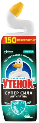 Чистящее средство для сантехники 900мл, с дозатором, антипятна, "Утенок"