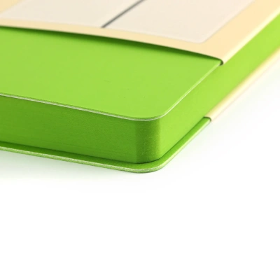 Ежедневник А5, недатированный, 136л, иск. кожа(Soft Touch), салатовый, Эксмо