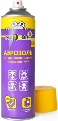 Средство аэрозоль 440мл от тараканов, клопов, муравьев, мух, Nadzor