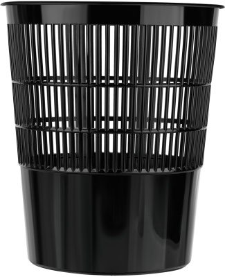 KALAM.KZ - Корзина для бумаг 14л, круглая, сетчатая, черная Стамм