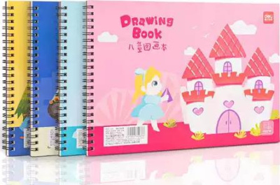 KALAM.KZ - Альбом для рисования 30л, "Ассорти", А4, на спирали Deli