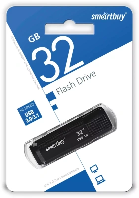 KALAM.KZ - Флеш-накопитель USB 32GB Smartbuy 3.0 Dock Black черный