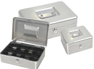 KALAM.KZ - Ящик для денег, 250x180x90мм, 2ключа, серый стальной ProfiOffice