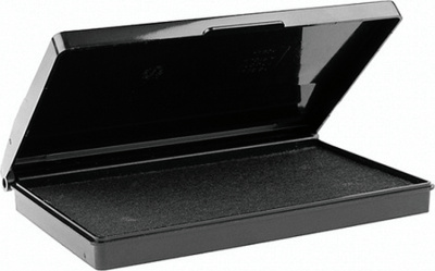 Штемпельная подушка 7х11см черная пластиковый корпус Trodat