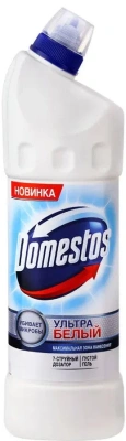 Чистящее средство для уборки, 750мл, дезинфиц.гель, Domestos Ультра белый