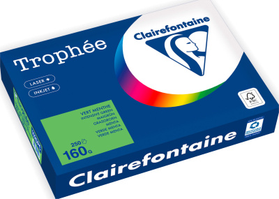 Бумага цветная "Trophee" А3, 160гр., 250л., billiard green (бильярдный зеленый)