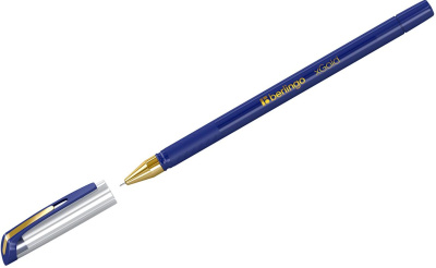 KALAM.KZ - Ручка шариковая, 0,7мм, синяя Berlingo "xGold" грип