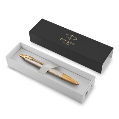 KALAM.KZ - Ручка шариковая Parker IM Premium Warm Silver (grey) GT, 1,0 мм М, синяя 1931687