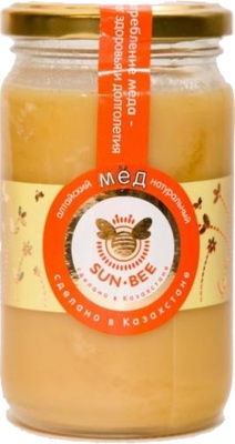 KALAM.KZ - Мед натуральный 380 гр Аптайский стеклянная банка