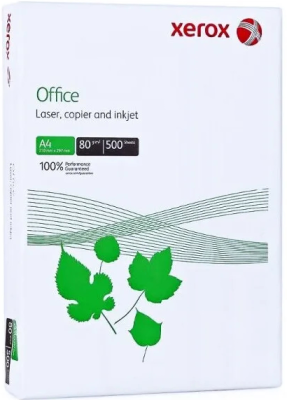 Бумага белая Офис A4, 80гр, 500л, CIE 153, класс В, Xerox