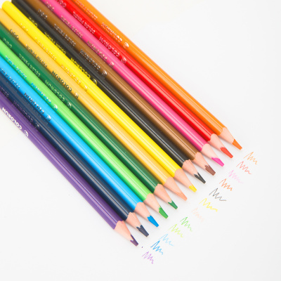 KALAM.KZ - Карандаши цветные, 18 цветов трехгранная форма, набор Deli "ColoRun"