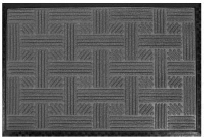 Коврик 40*60 серый Lenzo полиэфир/резина