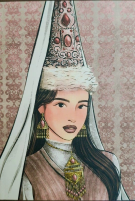 Блокнот 96л, А5, клетка, интегральная обложка, "Сырга салу"