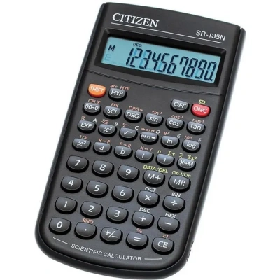 Калькулятор инженерный 8+2разрядов, 128 функций, 84x154х19мм, черный Citizen