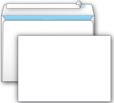 Конверт С4 (229x324мм) белый, с отрывной полосе по длинной стороне KurtStrip