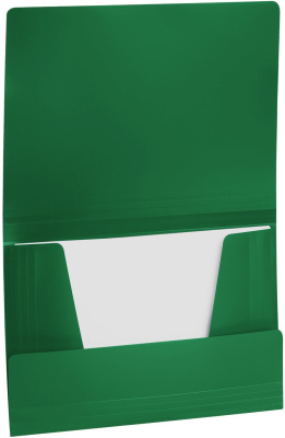 KALAM.KZ - Папка с резинкой А4, 0,50мм, пластик, зеленая Brauberg