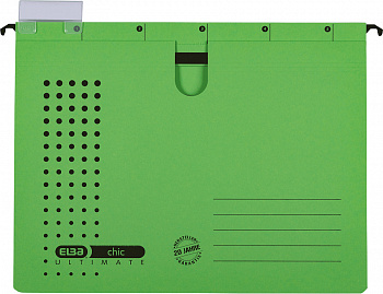 KALAM.KZ - Папка подвесная A4(245x318x6мм), 230гр, со скоросшивателем, зеленая Elba