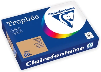Бумага цветная "Trophee" А4, 80гр., 500л., Caramel (Карамель) 