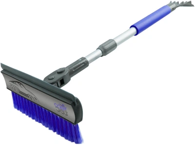 Щетка автомобильная 3в1 для уборки снега, скребок, синяя