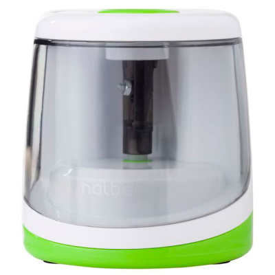 KALAM.KZ - Точилка электрическая , 1 отверстие, с контейнером, автостоп, в пластиковом боксе,"Hatber EPS-9025"