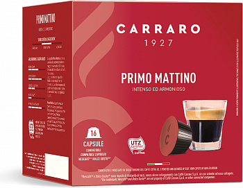 KALAM.KZ - Кофе в капсулах, 16 шт Carraro Primo Mattino для Dolce Gusto