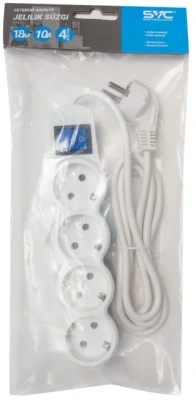 KALAM.KZ - Сетевой фильтр 4 гнезда, 1,8 м, SVC ZP4S-18M 220 в. с заземл.