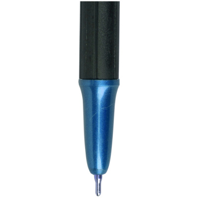 KALAM.KZ - Ручка шариковая 0.7мм, синяя, Berlingo "Metallic Pro" грип