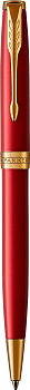 KALAM.KZ - Ручка шариковая Parker Sonnet Lacquer Intense Red GT, 1,0 мм М, черная 1931476