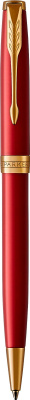 KALAM.KZ - Ручка шариковая Parker Sonnet Lacquer Intense Red GT, 1,0 мм М, черная 1931476