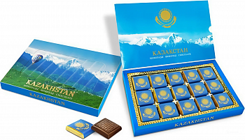 KALAM.KZ - Шоколад РАХАТ,(30*30) "Казахстанский" 210 гр. коробочка подарочная