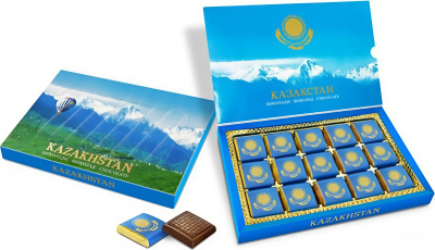 Шоколад РАХАТ,(30*30) "Казахстанский" 210 гр. коробочка подарочная