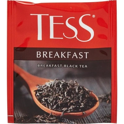 KALAM.KZ - Чай черный, 100 пакетиков Tess Breakfast
