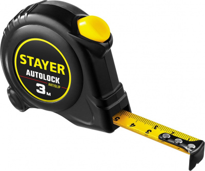 Рулетка 3м/16мм  "STAYER " AutoLock  с автостопом
