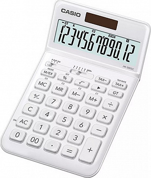 KALAM.KZ - Калькулятор 12 разрядов, 1,1 x 10,9 x 18,4мм, белый CASIO JW-200SC-WE-W-EP