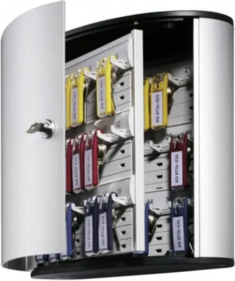 Шкафчик для 36 ключей, 302x280x118мм, настенный, серебристый металлик Durable