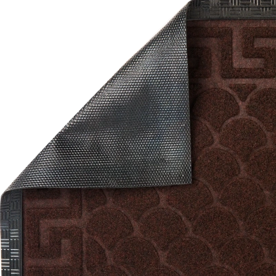 KALAM.KZ - Коврик 40*60 ярко-коричневый Lenzo полиэфир/резина