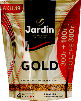 KALAM.KZ - Кофе растворимый,Jardin Gold  300гр+100гр в подарок  м/у