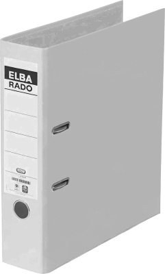 KALAM.KZ - Регистратор A4, 80мм, PVC/Paper, серый Hamelin