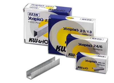 KALAM.KZ - Скобы для степлера №26/6, 1-30л, 1000шт, оцинкованные KW-trio