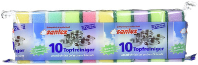 Губка для мытья посуды 10 шт в уп. "Santex"