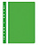 KALAM.KZ - Скоросшиватель пластиковый, с перфорацией, A4, 100/170мкм, зеленый Office, PBS