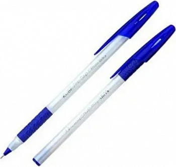 KALAM.KZ - Ручка шариковая, 0.7мм, синяя, корпус белый, колпачки синие Kube ECOGRIP Classic DLX