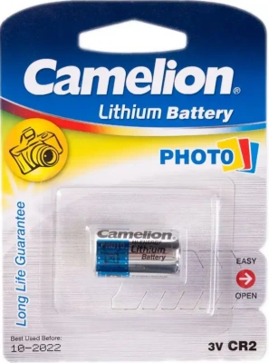 Батарейка CR2, 1шт CAMELION Lithium BP1, 3V Серебристый