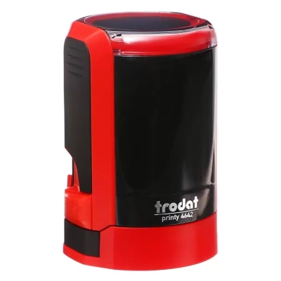 KALAM.KZ - Оснастка круглая d42мм, для штампа 4642 с подушкой, красная Trodat с крышкой